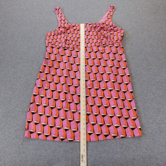 Diane Von Furstenberg Dress 17 Pink Retro Mod Mini Sleeveless Tank Sundress - Picture 3 of 10